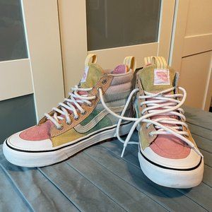 Vans Pastel Rainbow High Tops.